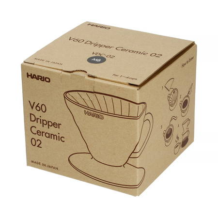 Hario ceramiczny Drip V60-02 Czarny mat |VDC-02-MB-UEX| - obrazek 7