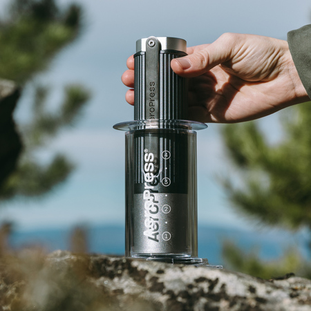 AeroPress - Młynek ręczny szary - obrazek 4
