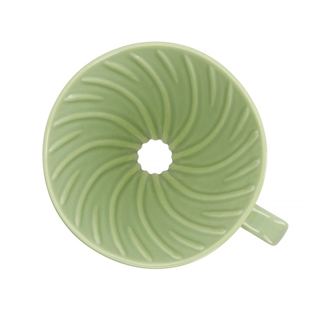 Hario ceramiczny Drip V60-02 Zgaszona zieleń |VDC-02-SG-EX| - obrazek 3