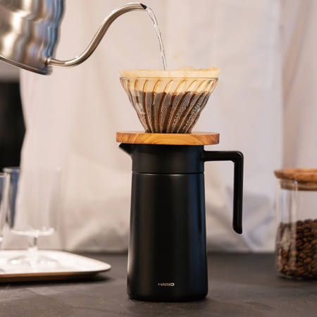 Hario serwer termiczny z ceramiczną powłoką 600ml czarny - obrazek 5
