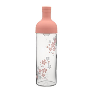 Hario - butelka szklana z filtrem Cold Brew Aya kwiat wiśni 750ml - różowa
