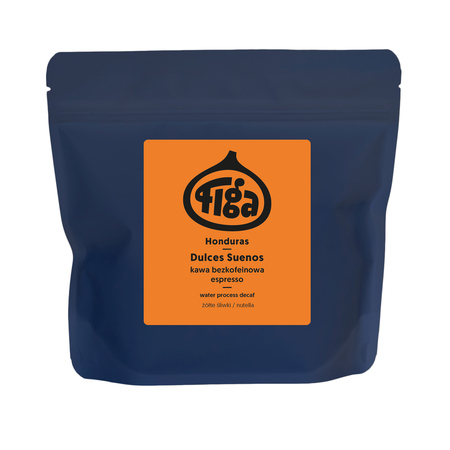 Figa Coffee - kawa ziarnista bezkofeinowa Honduras Dulces Suenos Water Process Decaf Espreso 250 g