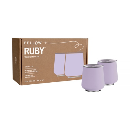 Fellow - Ruby Wine Tumbler - Zestaw 2 kubków termicznych - Liliowy 355 ml - obrazek 5