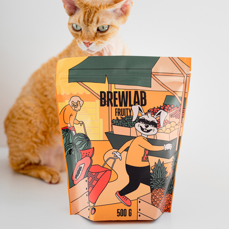 COFFEELAB - kawa ziarnista Brewlab Fruity Filter 500 g - obrazek 3