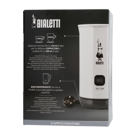 Bialetti Milk Frother MKF02 Bianco - Elektryczny spieniacz do mleka Biały - obrazek 5