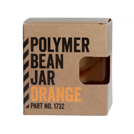 Comandante Polymer Bean Jar + lid Orange Pomarańczowy słoik z pokrywką na zmieloną kawę - obrazek 2