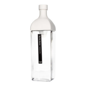 Hario Ka-Ku - Butelka z filtrem Cold Brew Tea 1200 ml Biała