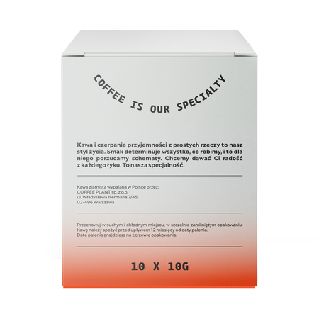 COFFEE PLANT - kawa w saszetkach Flow Brownie Drip Bag - 10 saszetek 10 g - obrazek 7