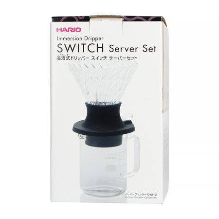 Hario zestaw Immersion Switch Server Set - drip V60-02 + serwer + filtry - obrazek 3