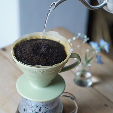 Hario ceramiczny Drip V60-02 Zgaszona zieleń |VDC-02-SG-EX| - obrazek 7