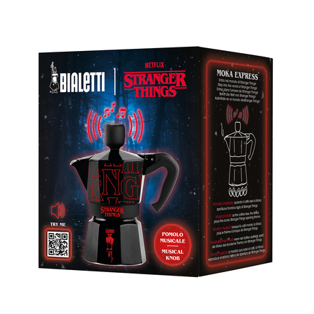 Bialetti - kawiarka Moka Express Sound Stranger Things 3tz - obrazek 2