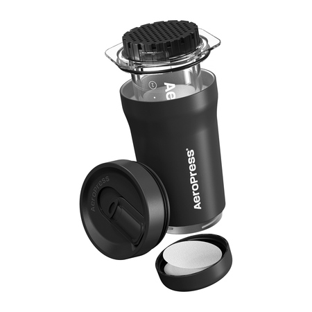 AeroPress Go Plus - Zaparzacz do kawy z kubkiem termicznym czarny - obrazek 7