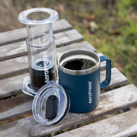 AeroPress - Travel Coffee Mug - Kubek termiczny granatowy 350ml - obrazek 5