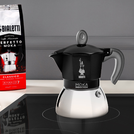 Bialetti kawiarka New Moka Induction 2tz czarna - obrazek 3