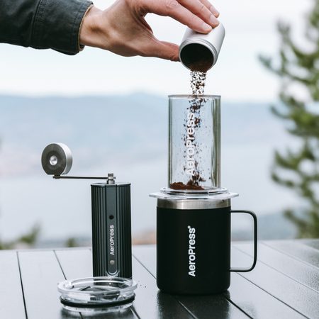 AeroPress - Młynek ręczny szary - obrazek 7