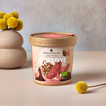 Brown House & Tea - herbata biała sypana Self Love 40 g - obrazek 4
