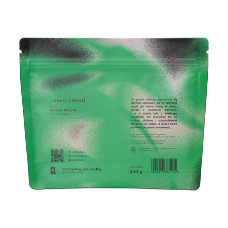 COFFEELAB - kawa ziarnista House Blend Espresso 250 g - obrazek 2