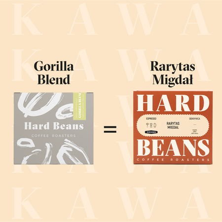 Hard Beans - kawa ziarnista RARYTAS MIGDAŁ Espresso 250 g - obrazek 2