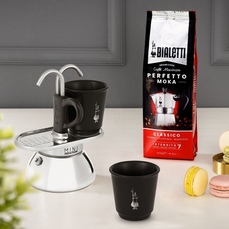 Bialetti - Set Mini Express Induction 2tz Czarna + 2 filiżanki - obrazek 5