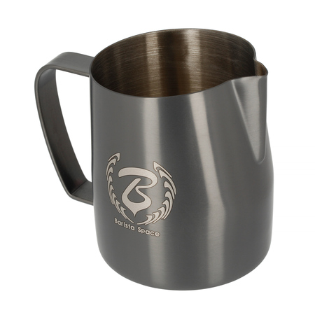 Barista Space - Dzbanek do mleka Titanium Sandy Black 450ml - obrazek 2