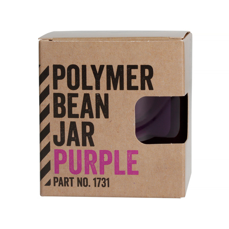 Comandante Polymer Bean Jar + lid Purple Fioletowy słoik z pokrywką na zmieloną kawę - obrazek 2