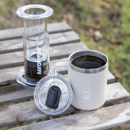AeroPress - Travel Coffee Mug - Kubek termiczny kremowy - obrazek 4