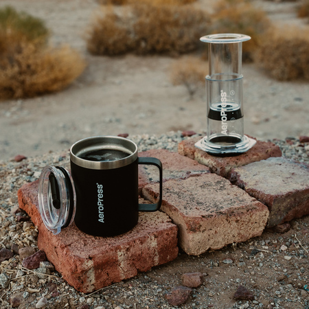 AeroPress - Travel Coffee Mug - Kubek termiczny czarny 350ml - obrazek 3