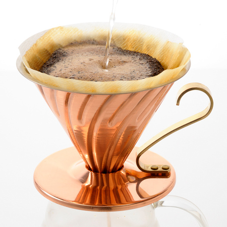 Hario metalowy Drip V60-02 miedziany-złoty - obrazek 5