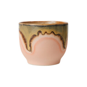 HKliving - Kubek ceramiczny Cafe 70s Blossom 250ml