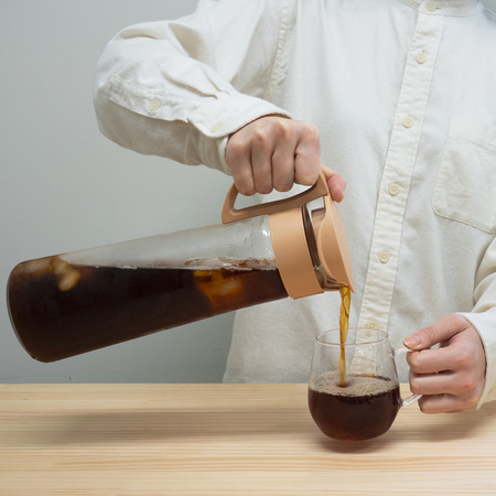Hario Mizudashi Coffee Pot - Kremowy - obrazek 3