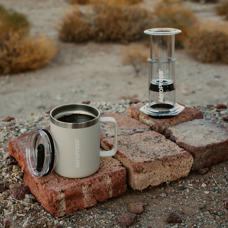 AeroPress - Travel Coffee Mug - Kubek termiczny kremowy - obrazek 5