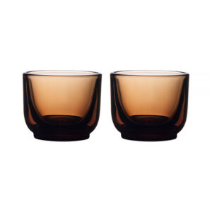 Fellow - zestaw dwóch szklanek Pirch Espresso 100 ml - Bursztynowy