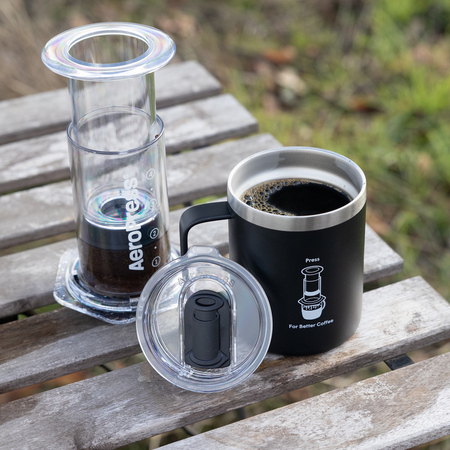 AeroPress - Travel Coffee Mug - Kubek termiczny czarny 350ml - obrazek 4