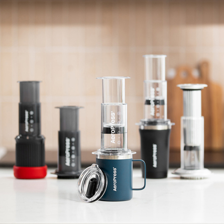 AeroPress - Travel Coffee Mug - Kubek termiczny granatowy 350ml - obrazek 6