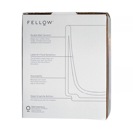Fellow Monty Cup latte Kubek 325 ml - Czarny Mat - obrazek 5