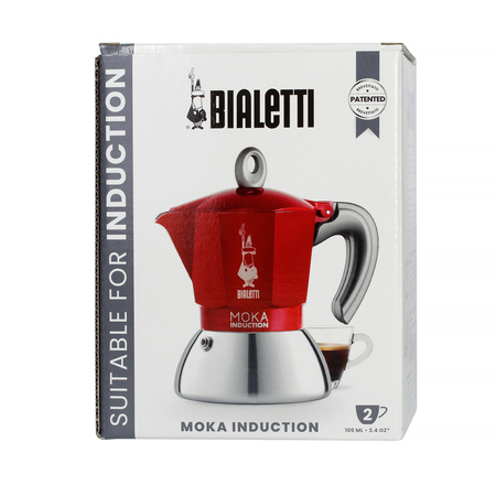 Bialetti New Moka Induction 2tz Czerwona - obrazek 4