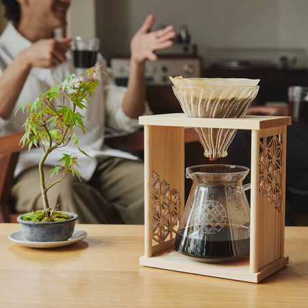 Hario - Drip Stand Set AYA - dripper ze stojakiem natural - obrazek 4