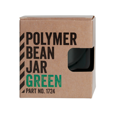 Comandante Polymer Bean Jar + lid Green Zielony słoik z pokrywką na zmieloną kawę - obrazek 2
