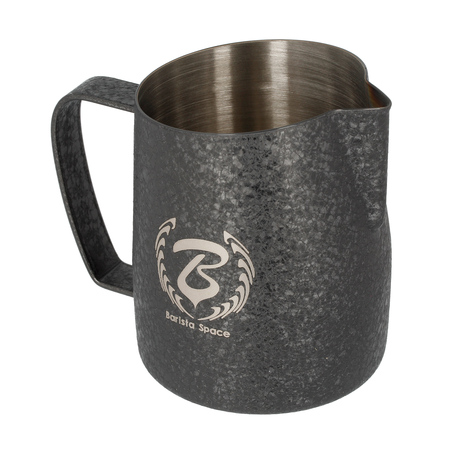Barista Space Milk Jug Ice Grain Black 450ml - obrazek 2