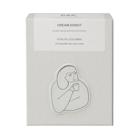 DAK Coffee Roasters - kawa ziarnista Kolumbia Cream Donut Yeast Inoculated Natural Filter 250 g