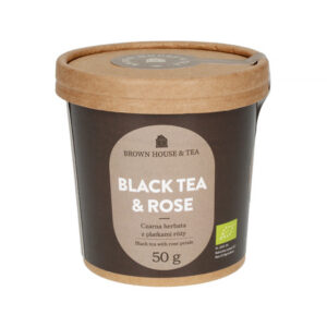 Brown House & Tea - herbata czarna sypana Black Tea & Rose EKO 50 g