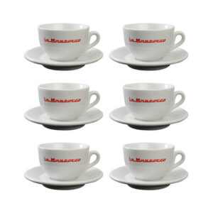 La Marzocco - zestaw 6 filiżanek ze spodkami do cappuccino Strada 210 ml - biały