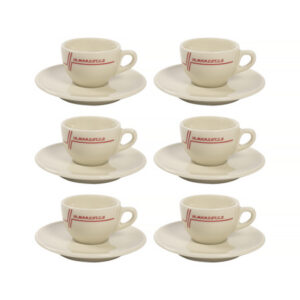 La Marzocco - zestaw 6 filiżanek ze spodkami do espresso Legacy 65ml