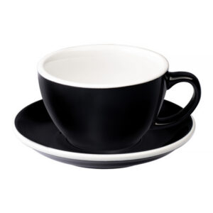 Loveramics Egg - Filiżanka i spodek Cafe Latte 300 ml - Black