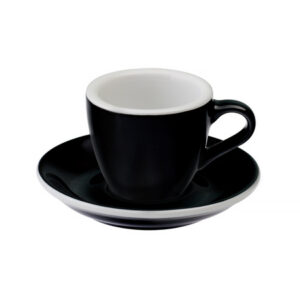 Loveramics Egg - Filiżanka i spodek Espresso 80 ml - Black