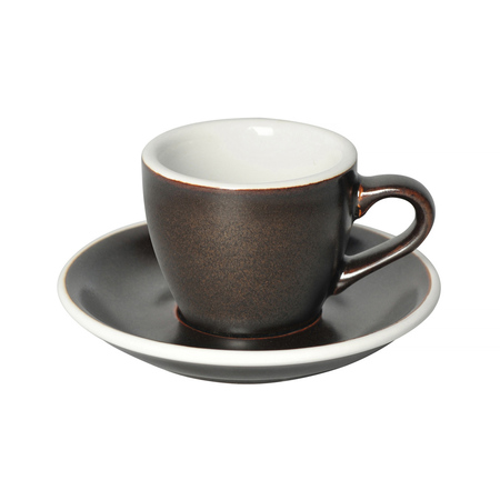 Loveramics Egg - Filiżanka i spodek Espresso 80 ml - Gunpowder