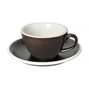 Loveramics Egg - Filiżanka i spodek Flat White 150 ml - Gunpowder