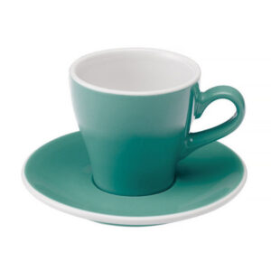 Loveramics Tulip - Filiżanka i spodek Cappuccino 180 ml - Teal