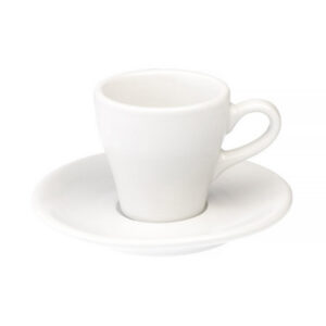 Loveramics Tulip - Filiżanka i spodek Espresso 80 ml - White