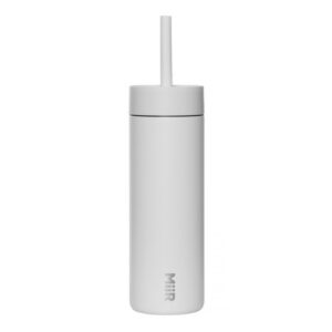 MiiR - Sipper Straw Bottle Biała - Butelka termiczna ze słomką 470ml